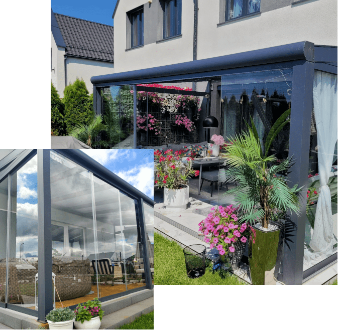 Nowoczesny ogród zimowy